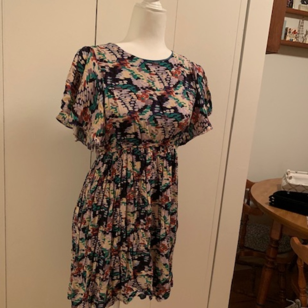 Short Sleeved Modcloth Flutter Sleeve Dress(Small)